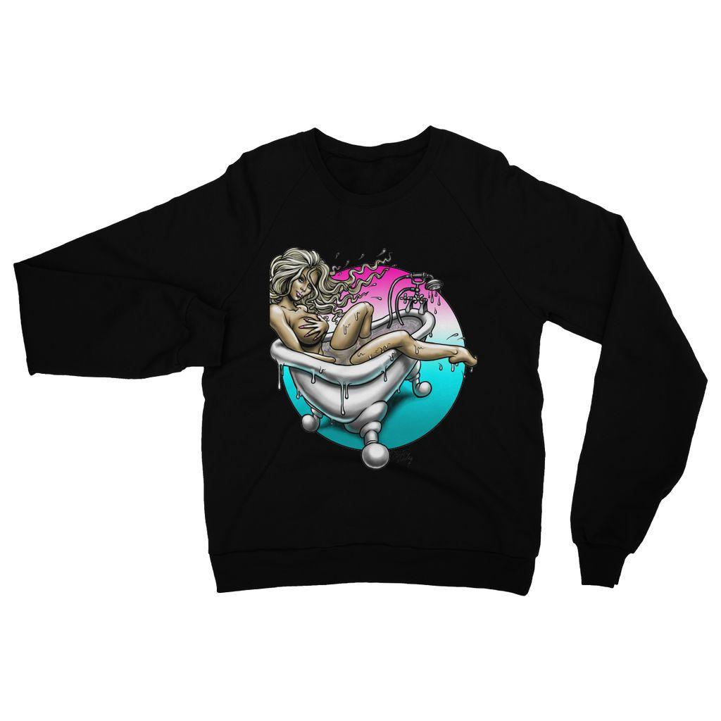 Bathtub Babe Heavy Blend Crew Neck Sweatshirt - Electric Linda