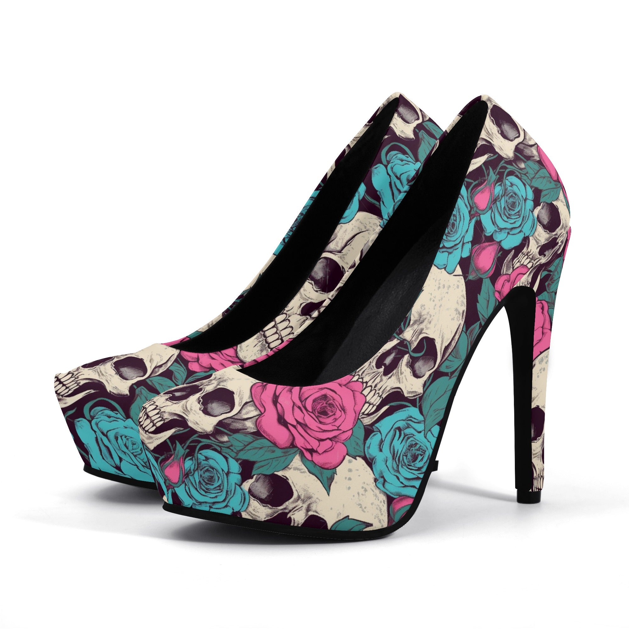 Women Platform Pumps 5 Inch High Heels - Electric Linda