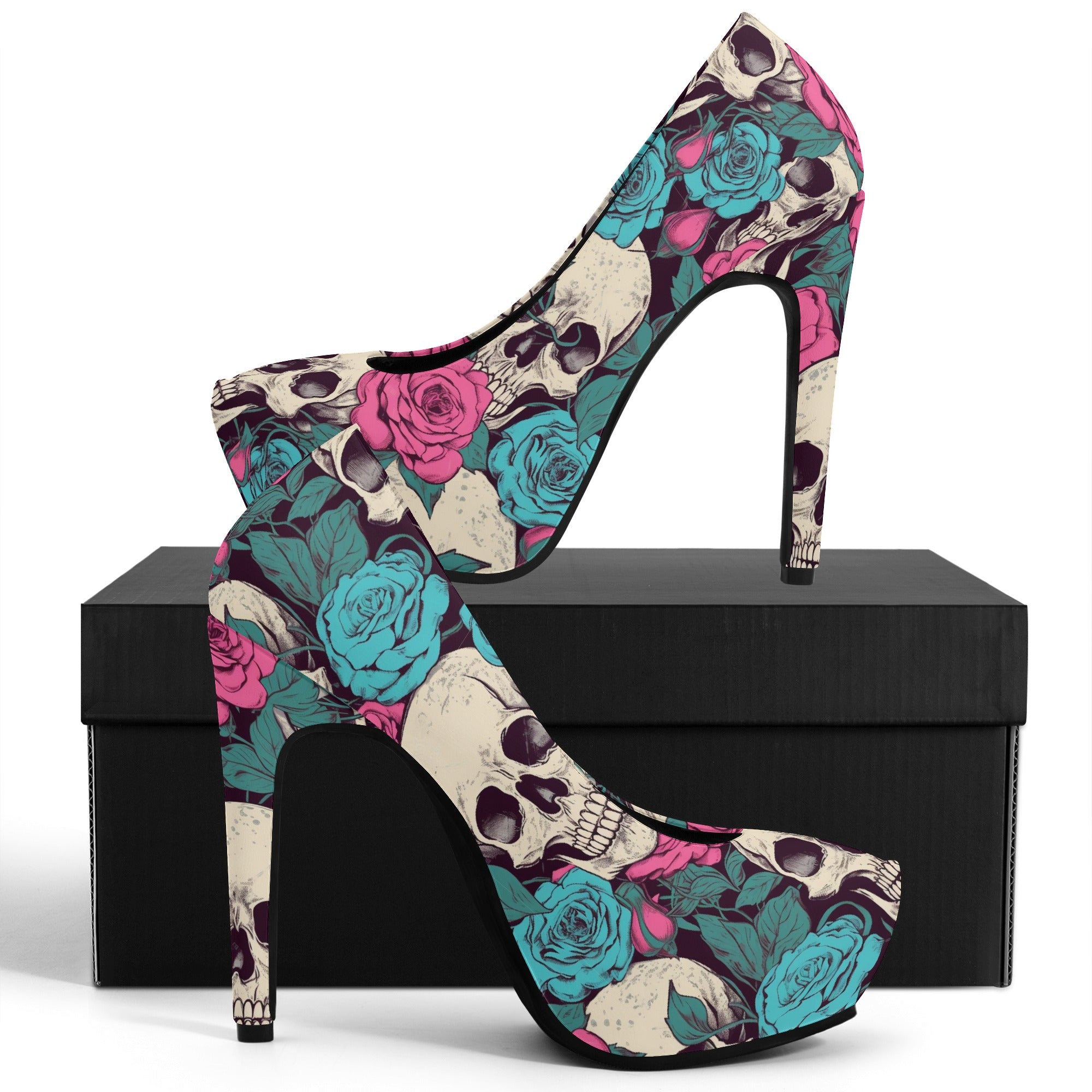Women Platform Pumps 5 Inch High Heels