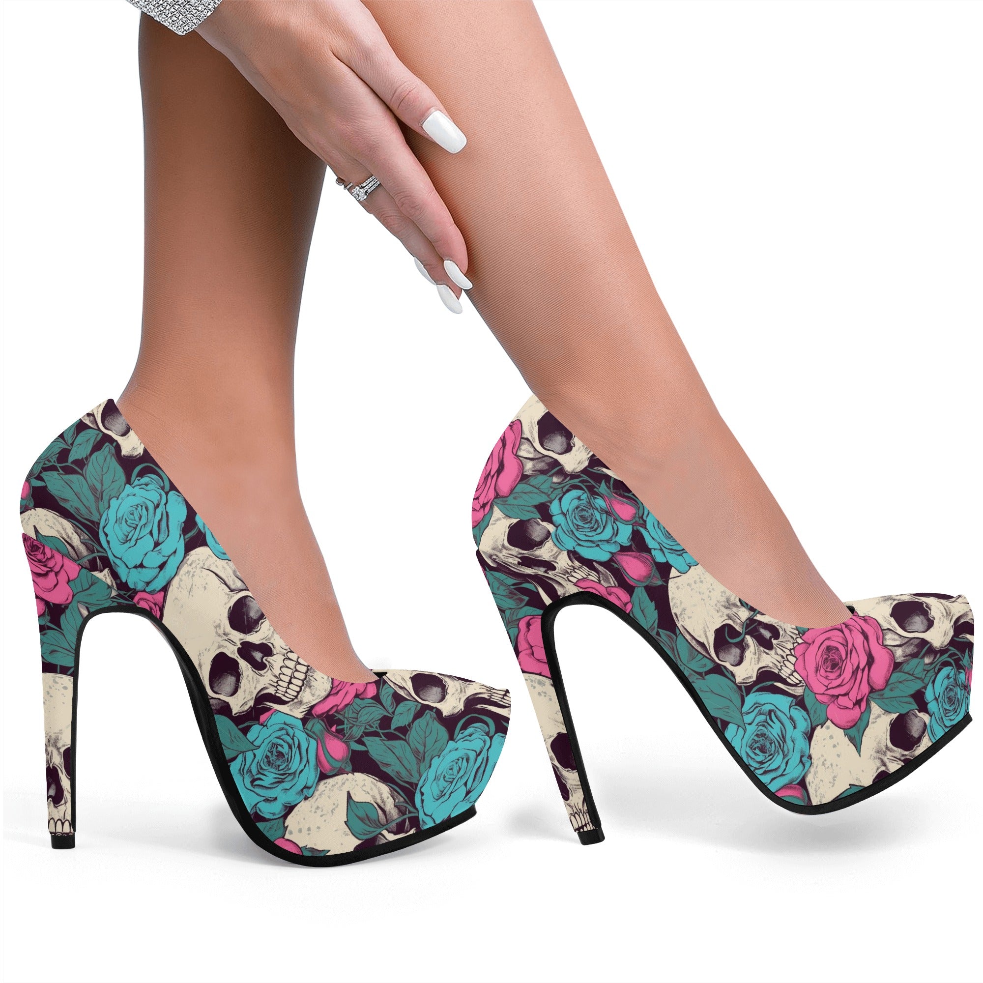 Women Platform Pumps 5 Inch High Heels