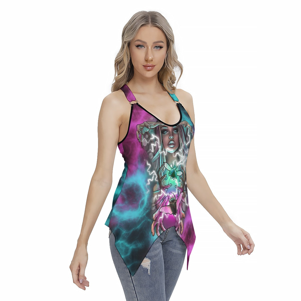 All-Over Print Women's Skinny Sport Tank Top