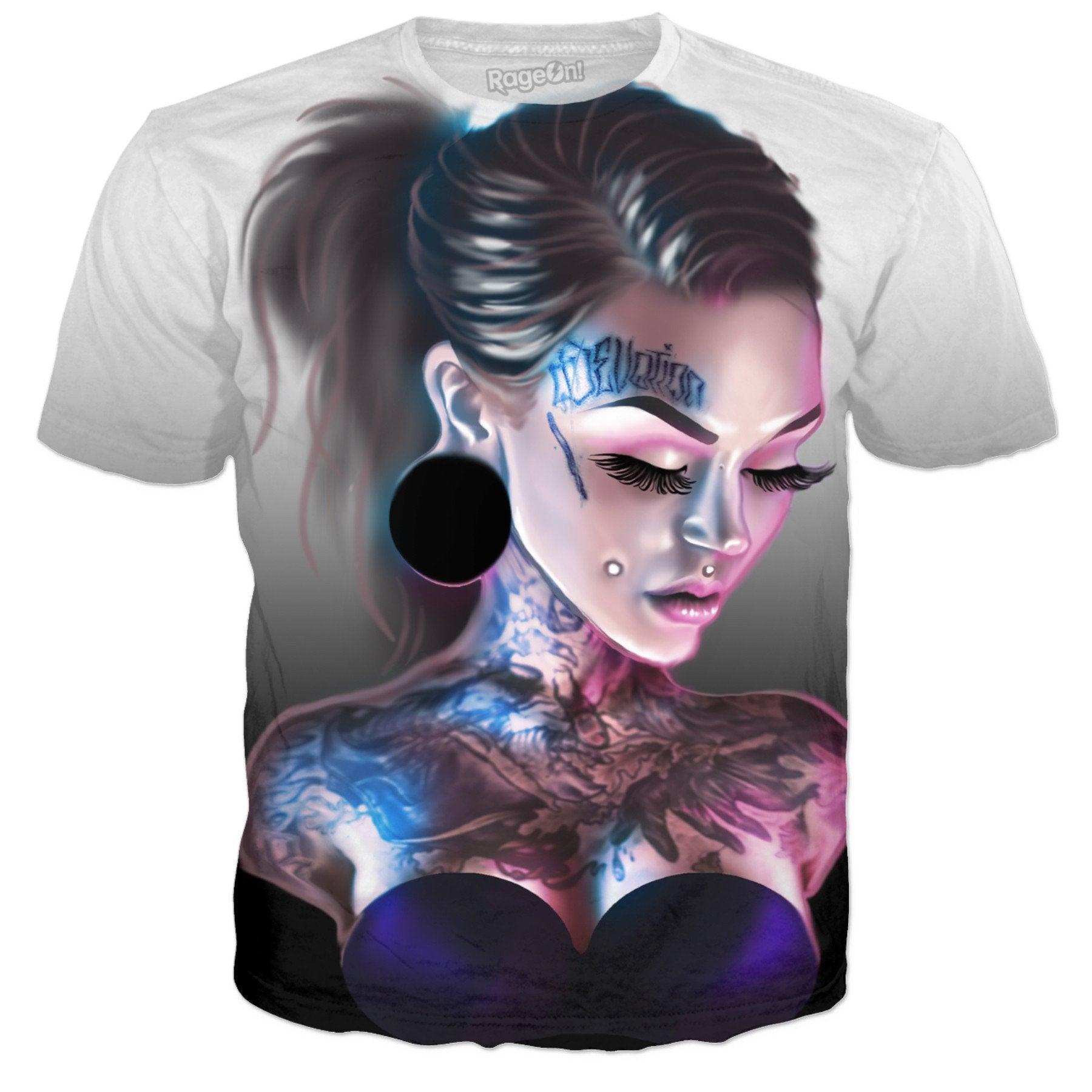 Monami Frost Portrait T-shirt - Electric Linda