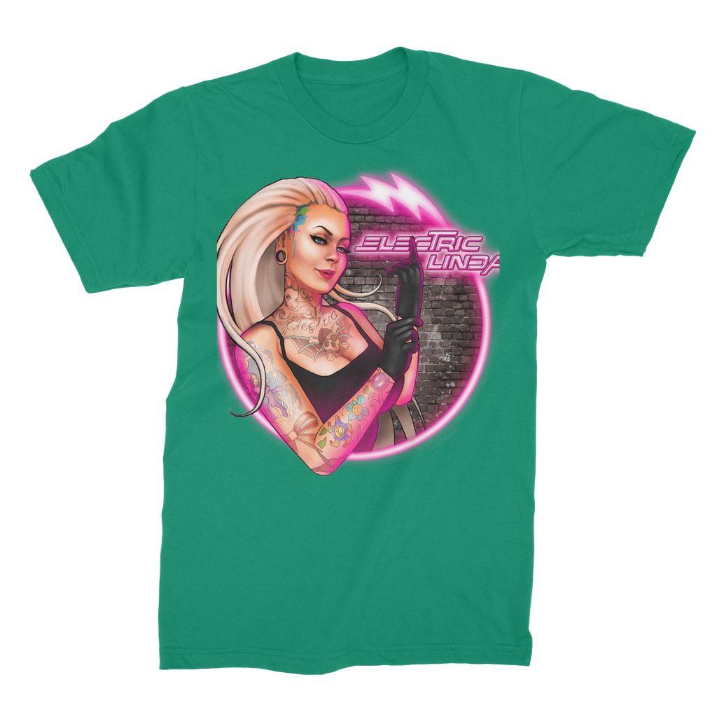 Electric Linda Unisex Fine Jersey T-Shirt