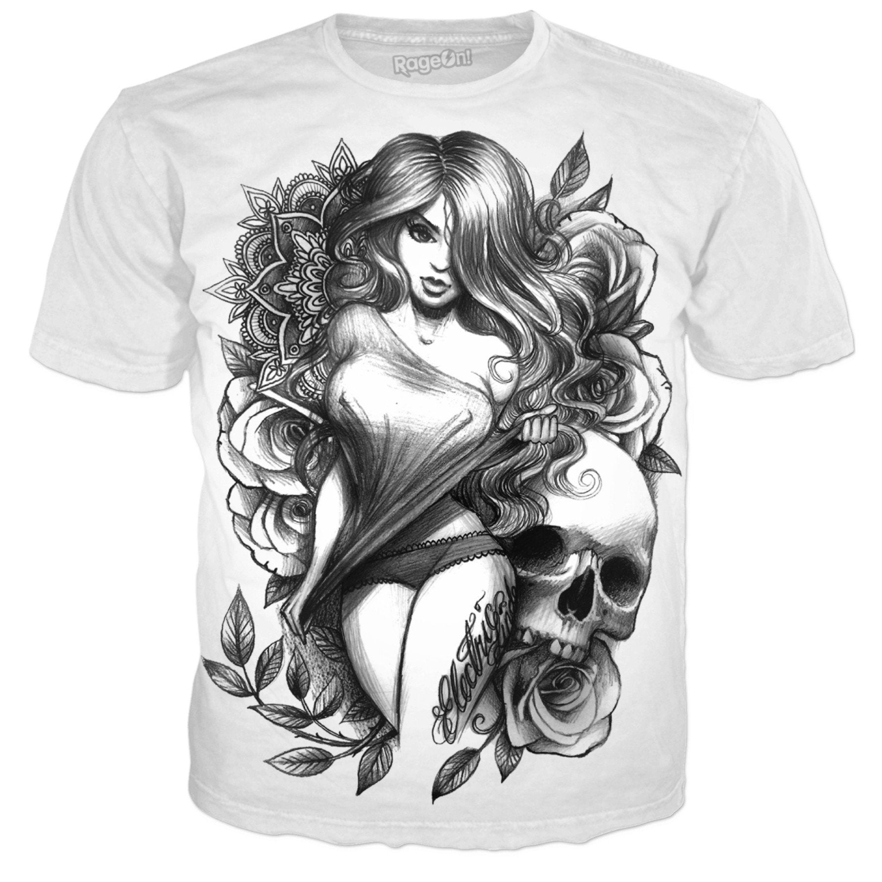 Rosechick T-shirt - Electric Linda