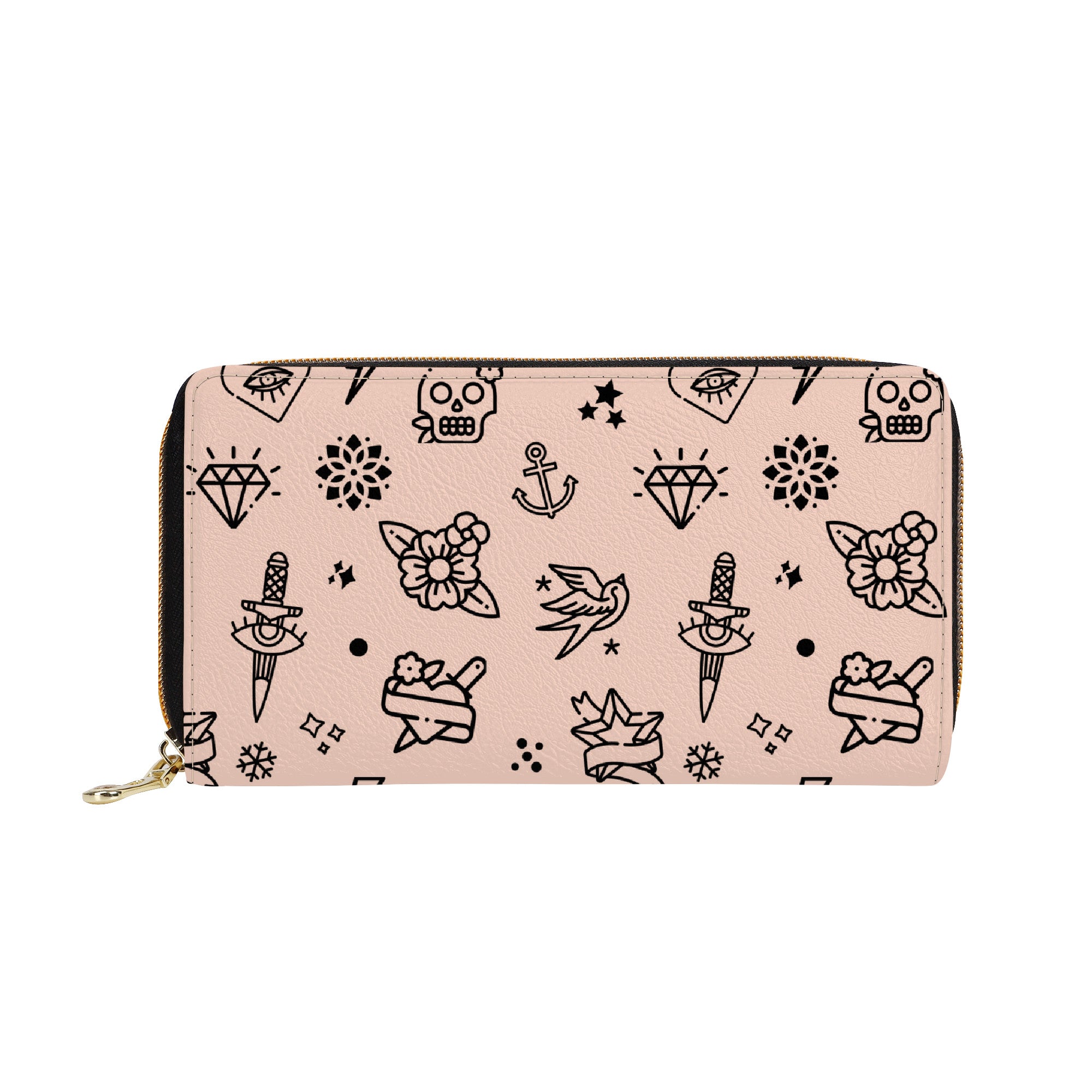 SF_F2 L Zipper Purse Clutch Bag - Electric Linda