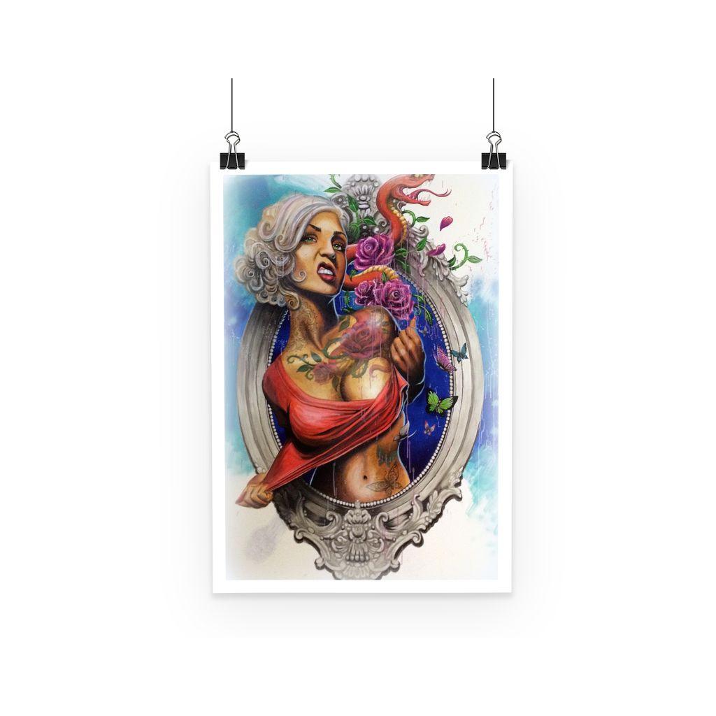 Mural Lady Poster