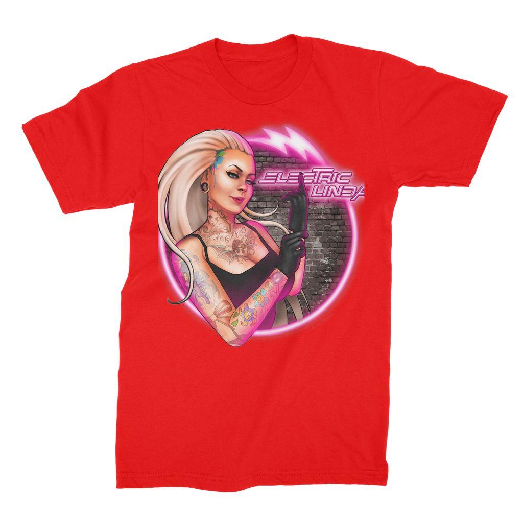 Electric Linda Unisex Fine Jersey T-Shirt