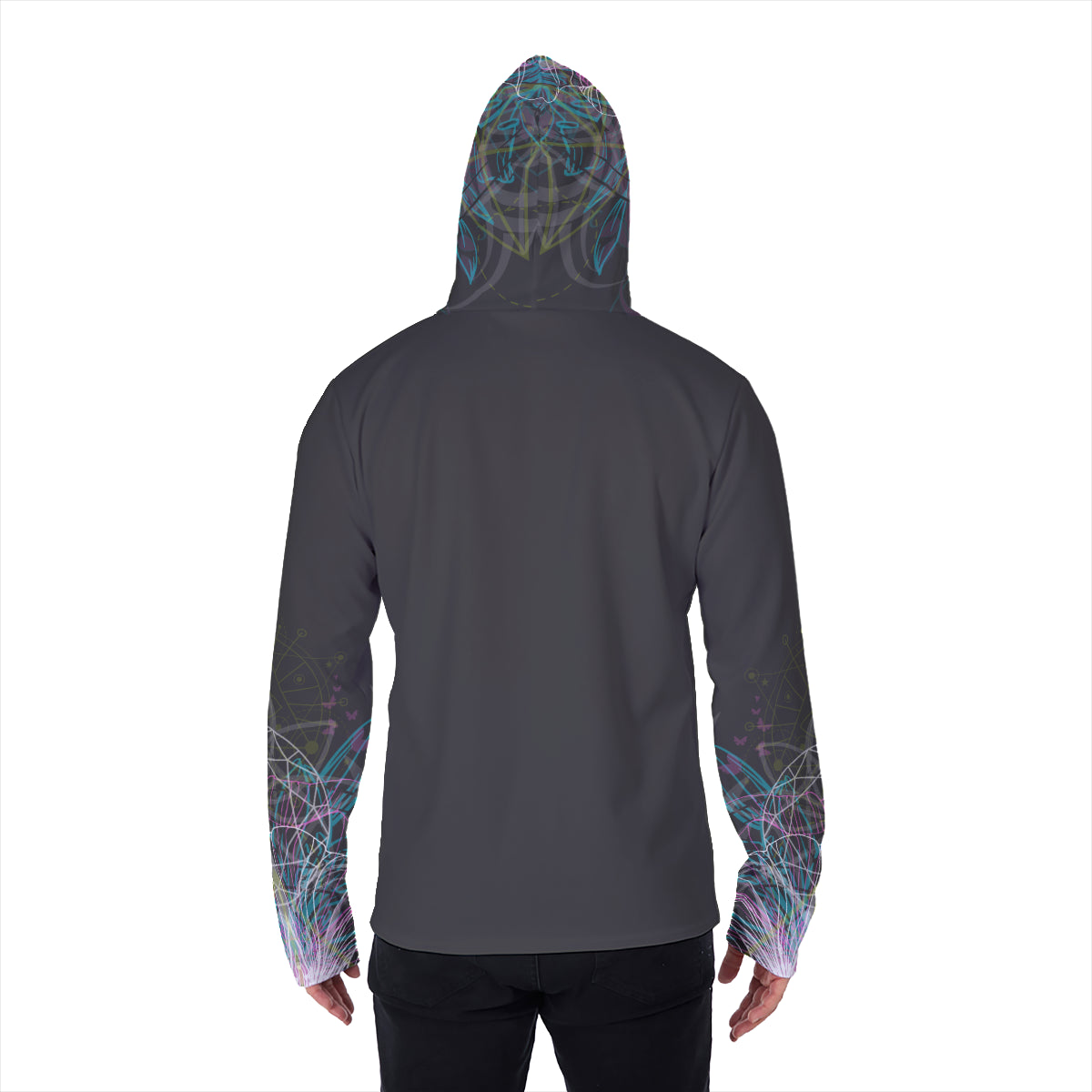 All-Over Print Men's Pullover Hoodie With Mask