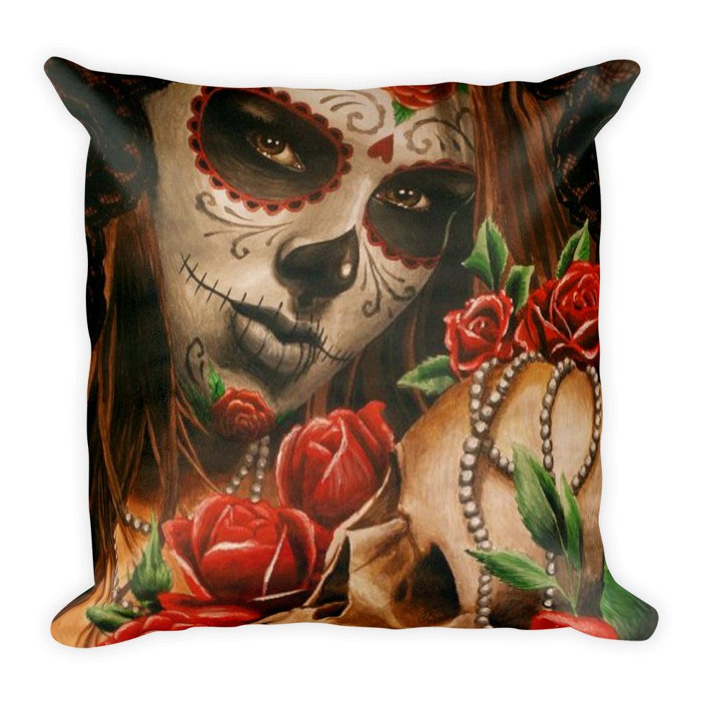 Pearl Square Pillow - Electric Linda