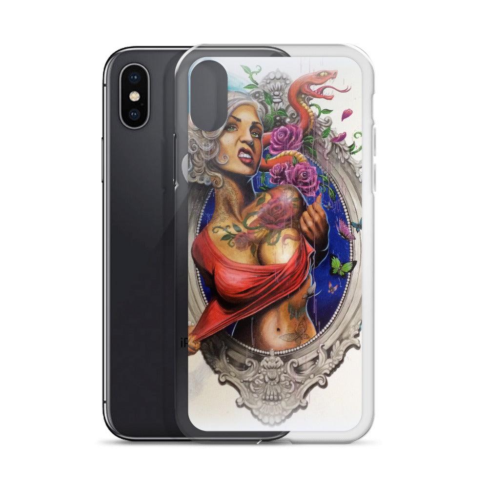 Mural Lady iPhone Case