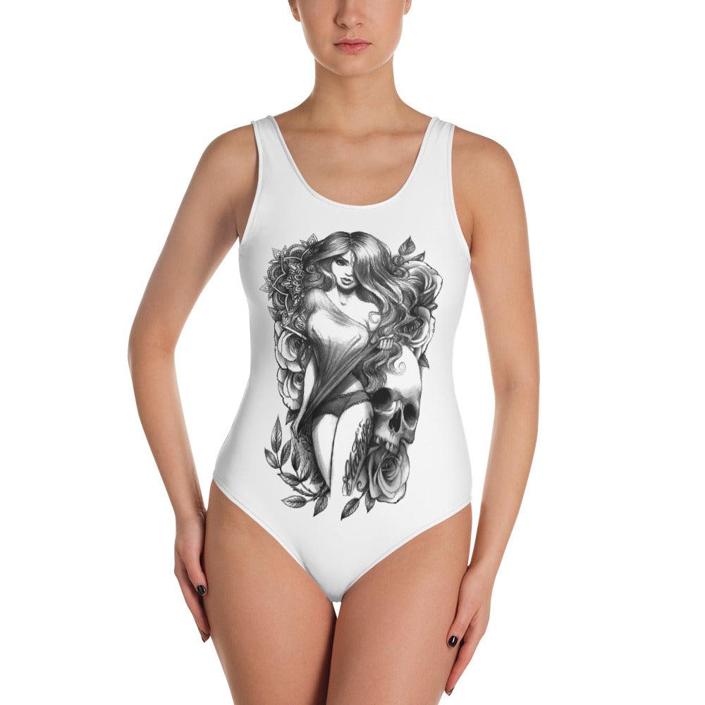 Rosechick One-Piece Swimsuit - Electric Linda