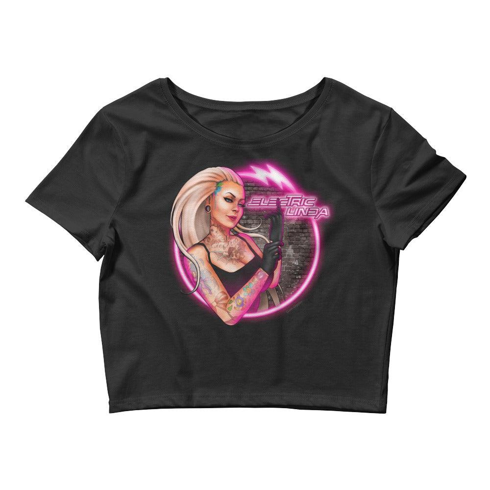 Electric Linda Women’s Crop Tee - Electric Linda