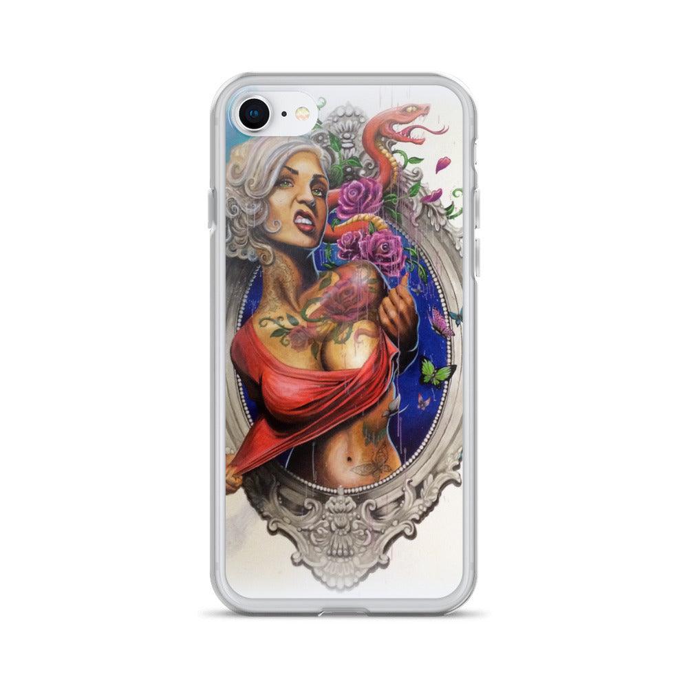 Mural Lady iPhone Case - Electric Linda