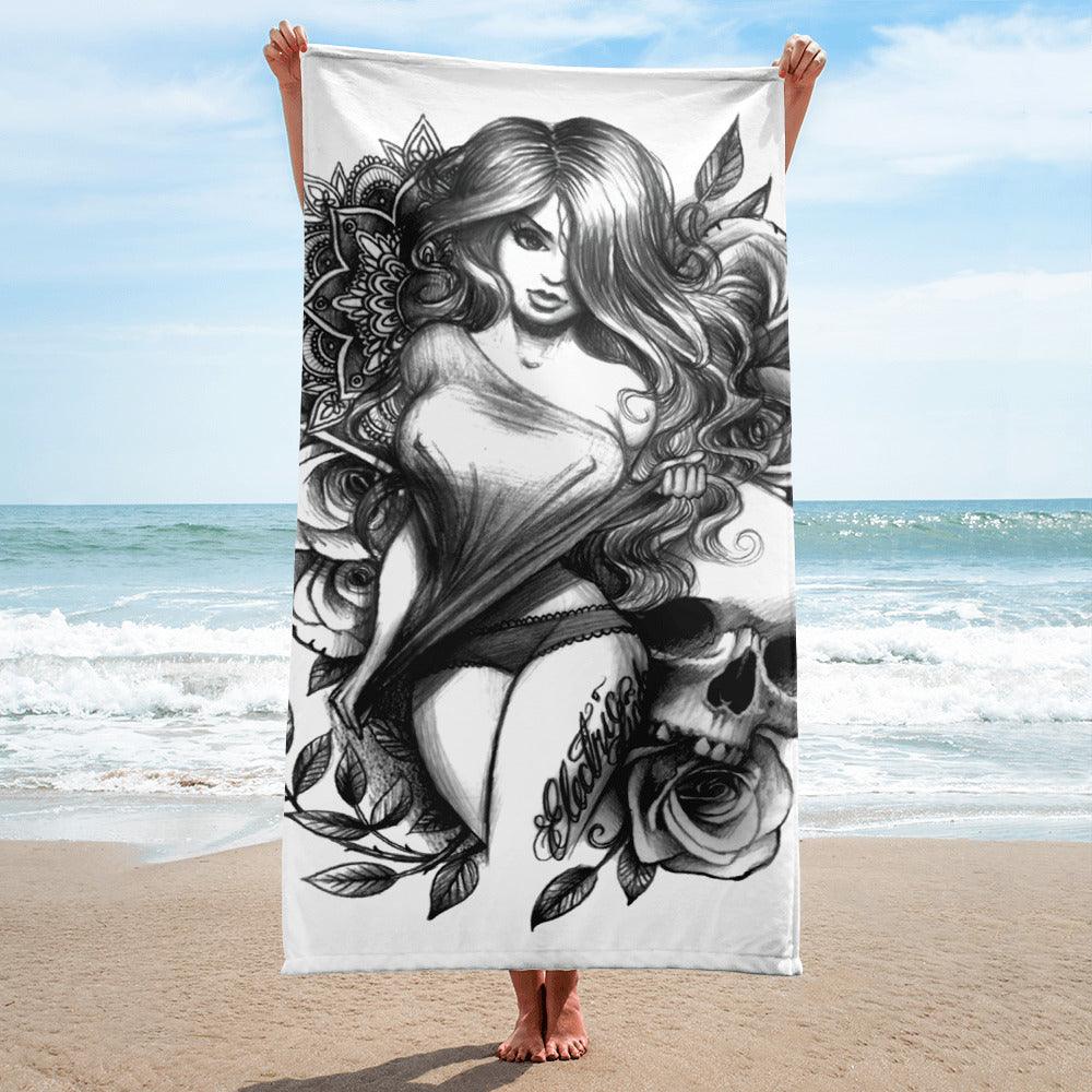 Rosechick Beach Towel - Electric Linda